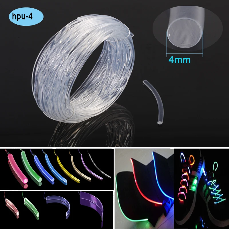 4 мм пластиковое мягкое оптическое волокно излучение светильник палочка для