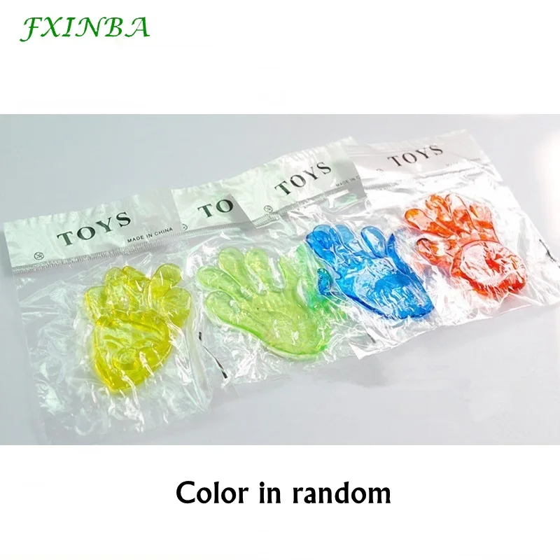 

FXINBA 10Pcs Glitter Sticky Hands Toys Funny Gadgets Practical Joke Squishy Toys Anti Stress Party Prank Gifts Novelty Gags Kids