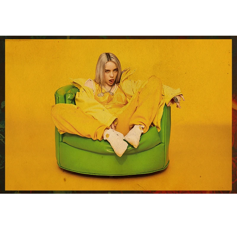 COSY MOMENT Singer Billie Eilish Poster Photographic Paper Wall Art Posters and Prints Picture For Living Room Decor ZS121-2
COSY MOMENT Singer Billie Eilish Poster Photographic Paper Wall Art Posters and Prints Picture For Living Room Decor ZS121-2