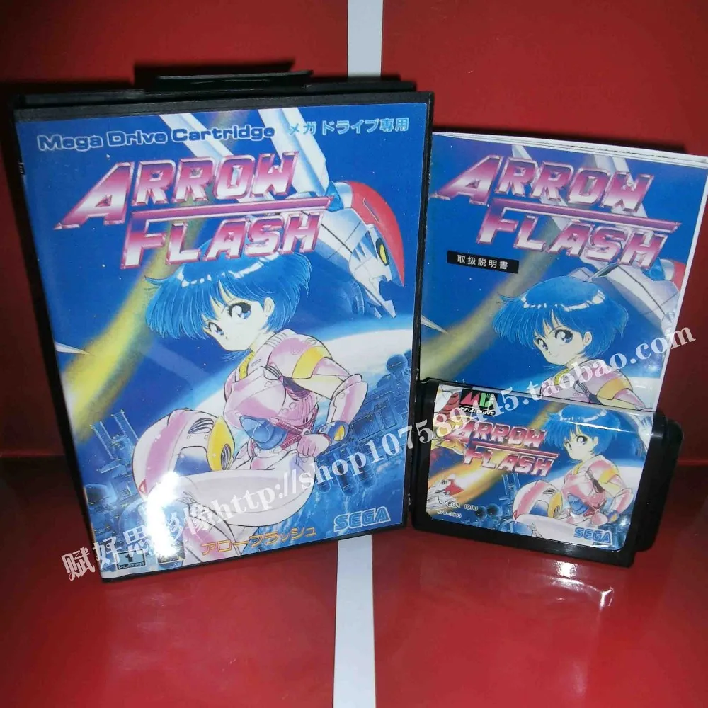 Arrow Flash Game cartridge with Box and Manual 16 bit MD card for Sega Mega Drive for Genesis
Arrow Flash Game cartridge with Box and Manual 16 bit MD card for Sega Mega Drive for Genesis