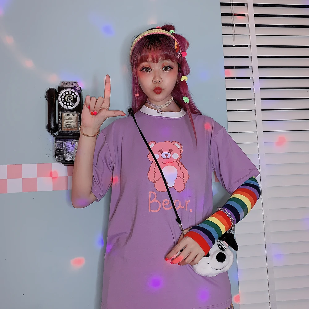 Japanese Harajuku Cartoon Girl Heart Soft Girl Cartoon Loose Student Summer T-shirt tees t-shirts
Japanese Harajuku Cartoon Girl Heart Soft Girl Cartoon Loose Student Summer T-shirt tees t-shirts