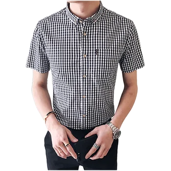 Plus Size Summer Casual Shirt Short Sleeve Single Breasted Office Shirt Men Checkered Slim Fit Shirts Fashion Blouse Man XXXXXL
Plus Size Summer Casual Shirt Short Sleeve Single Breasted Office Shirt Men Checkered Slim Fit Shirts Fashion Blouse Man XXXXXL