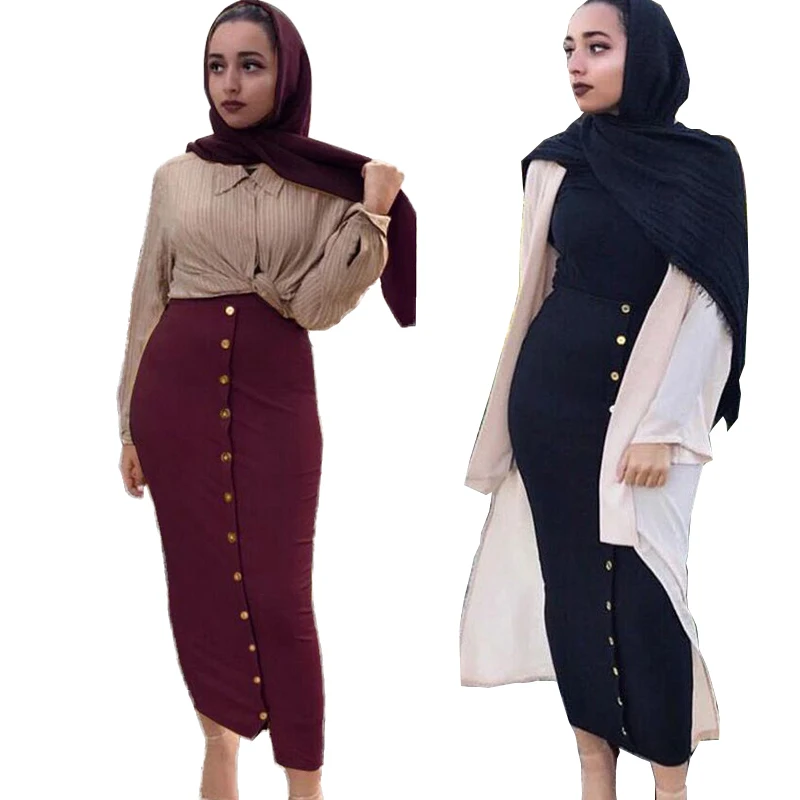New Fashion Women Muslim Skirt Musulman Bottoms Islamic Cotton Abaya Clothes Women Pencil Skirt Elegant Long Ankle-Length Skirt
New Fashion Women Muslim Skirt Musulman Bottoms Islamic Cotton Abaya Clothes Women Pencil Skirt Elegant Long Ankle-Length Skirt