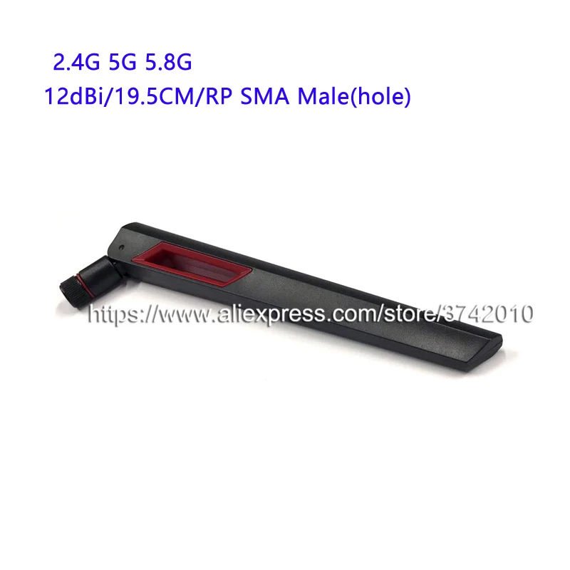 Dual band 12dBi 2.4G 5G 5.8G wifi antenna router antenna RP SMA Male(hole)19.5CM 1pcs
Dual band 12dBi 2.4G 5G 5.8G wifi antenna router antenna RP SMA Male(hole)19.5CM 1pcs
