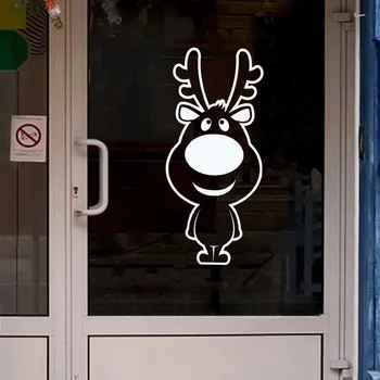 Cartoon Christmas deer white wall sticker for christmas home decoration vinyl decals waterproof animals glass door stickers
Cartoon Christmas deer white wall sticker for christmas home decoration vinyl decals waterproof animals glass door stickers