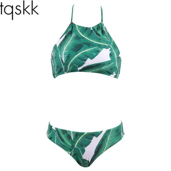 TQSKK 2019 Swimwear Women Green Print Bikini Set Bandage Swimsuit Sexy Bikinis Maillot De Bain Summer Bathing Suit Biquini 2XL
TQSKK 2019 Swimwear Women Green Print Bikini Set Bandage Swimsuit Sexy Bikinis Maillot De Bain Summer Bathing Suit Biquini 2XL