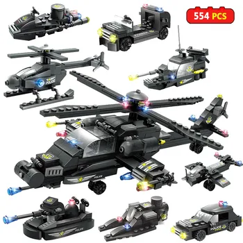 Helicopter Car Tank Model Blocks City Police Building Block Policeman Educational Toys For Children
Helicopter Car Tank Model Blocks City Police Building Block Policeman Educational Toys For Children