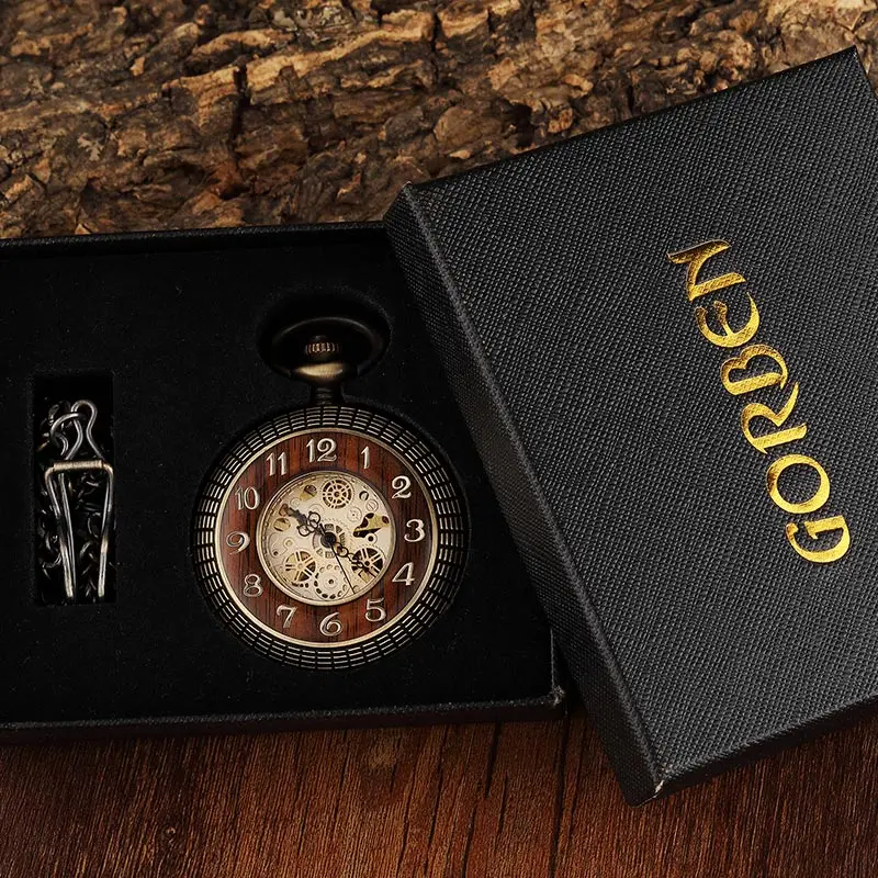 Уникальные деревянные циферблатные часы с циферблатом бронзовые антикварные