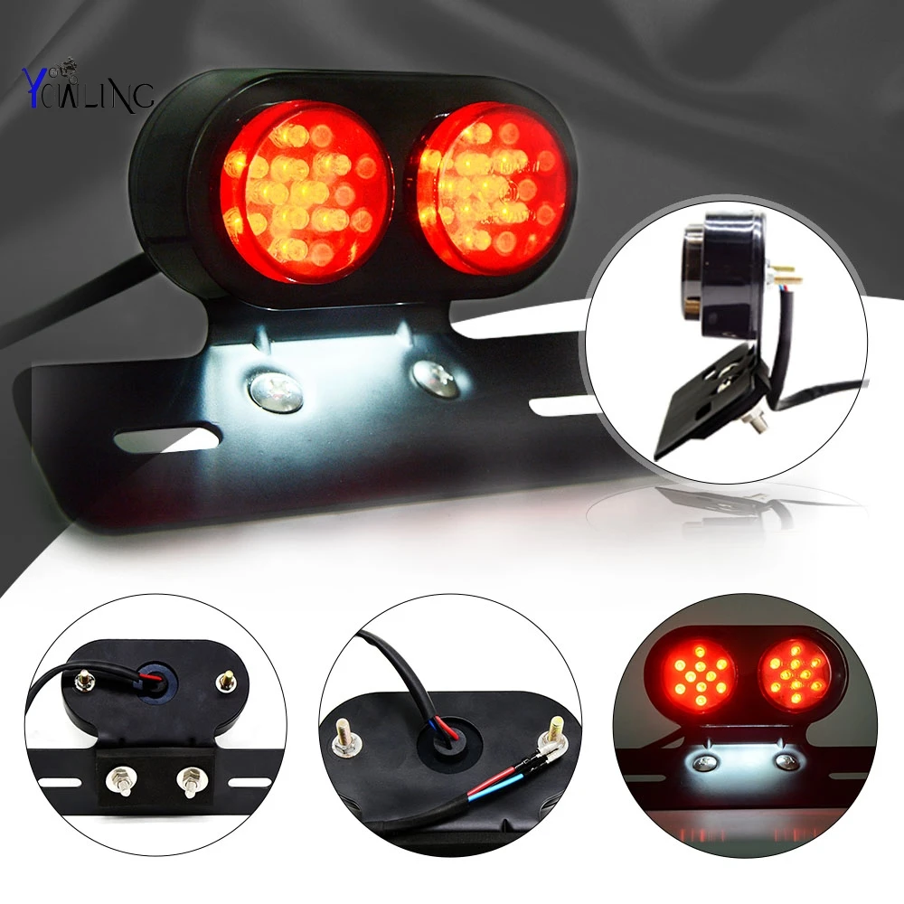 Motorcycle Brake Tail Rear Light Bulb for Chopper Bobber Custom 12V Cafe Racer Motorbike Turn Signal Brake Lights
Motorcycle Brake Tail Rear Light Bulb for Chopper Bobber Custom 12V Cafe Racer Motorbike Turn Signal Brake Lights