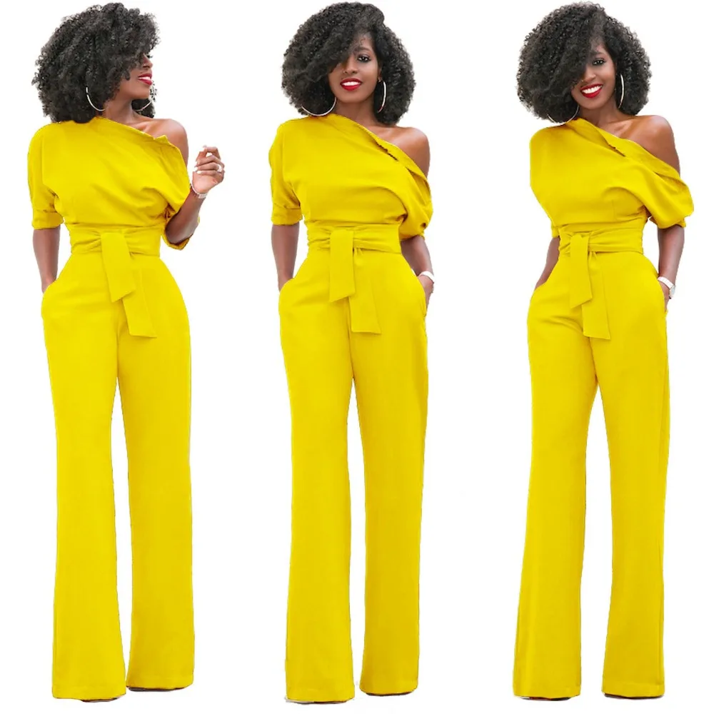 full length pants jumpsuits work ladies one shoulder sexy jumpsuit elegant for women 2019 white blue yellow jumpsuit loose
full length pants jumpsuits work ladies one shoulder sexy jumpsuit elegant for women 2019 white blue yellow jumpsuit loose