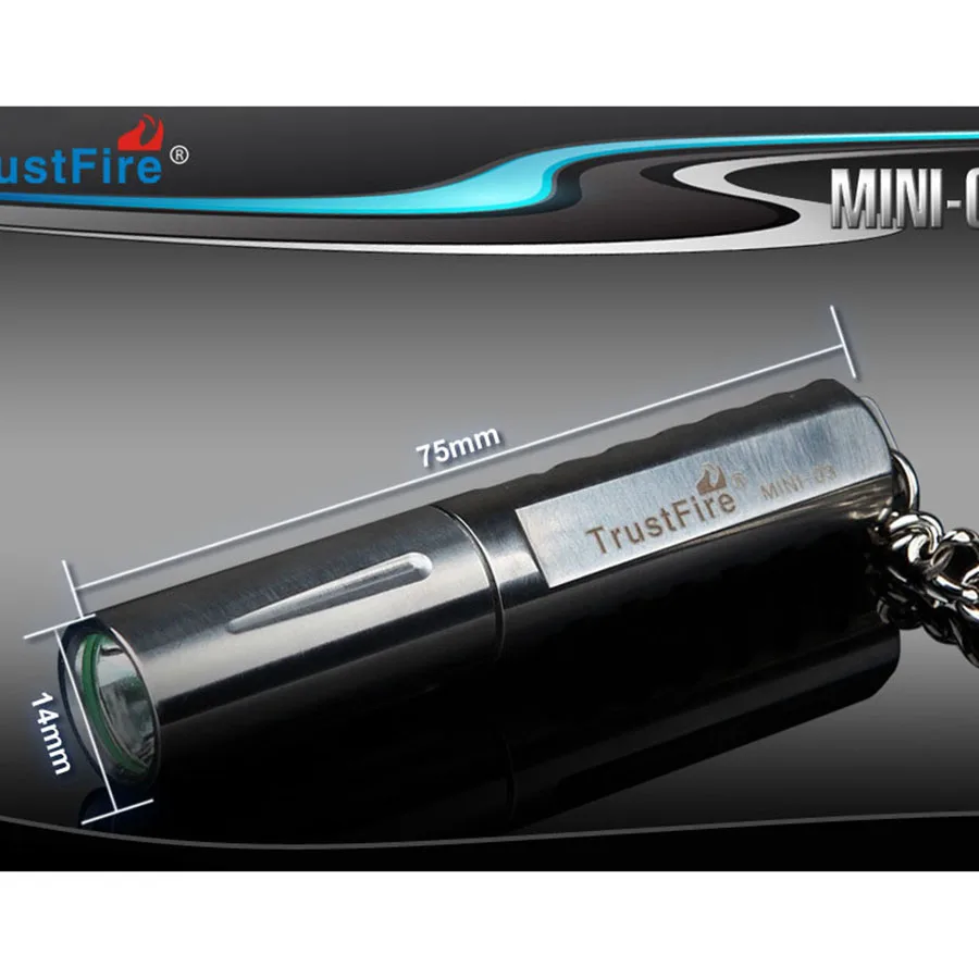 Водонепроницаемый мини фонарик Trustfire mini03 из нержавеющей стали * XPG R5 светодиодный