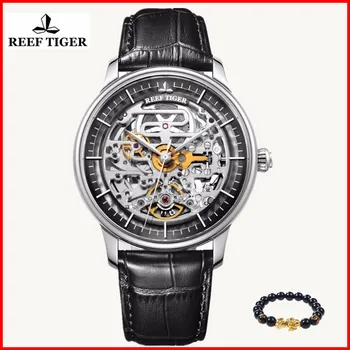 Reef Tiger Luxury Brand Designer Skeleton Mens Watch Reloj Hombre Steel Case Calfskin Leather Waterproof Automatic Wrist Watch
Reef Tiger Luxury Brand Designer Skeleton Mens Watch Reloj Hombre Steel Case Calfskin Leather Waterproof Automatic Wrist Watch