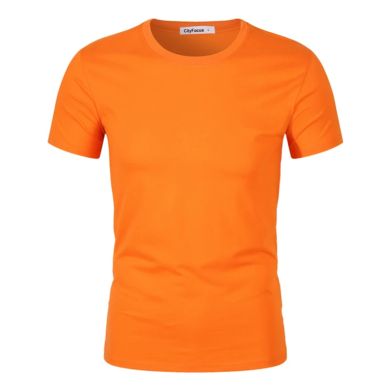 Cotton Fabric Men T-shirt O-neck Short Sleeve Knitted Solid Color Without Any Logo
Cotton Fabric Men T-shirt O-neck Short Sleeve Knitted Solid Color Without Any Logo