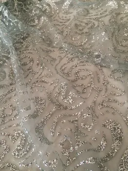 glued glitter tulle lace fabric french net fabric with SH-136 glued glitter for bridal dress
glued glitter tulle lace fabric french net fabric with SH-136 glued glitter for bridal dress