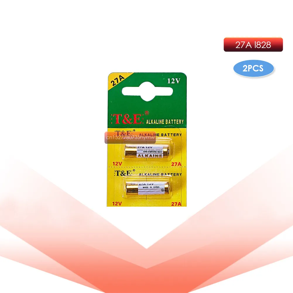 2pcs 12V 27A Alkaine Batteries G27A MN27 MS27 GP27A A27 L828 V27GA ALK27A A27BP K27A VR27 R27A For Doorbell alarm remote control
2pcs 12V 27A Alkaine Batteries G27A MN27 MS27 GP27A A27 L828 V27GA ALK27A A27BP K27A VR27 R27A For Doorbell alarm remote control