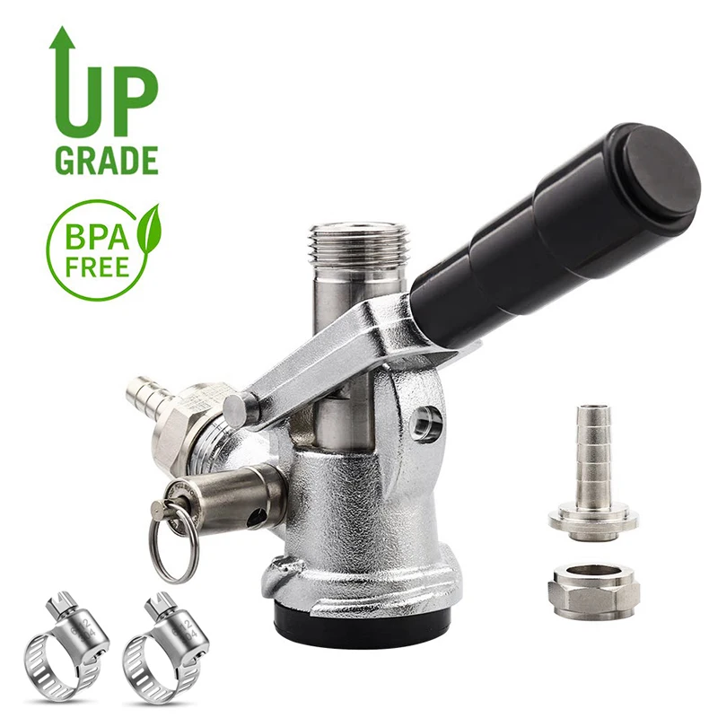 "D" System Keg Coupler Sankey D Tap with Stainless Steel Probe, Keg Coupler D System with Black Lever Handle ,Coupler Suppliers
"D" System Keg Coupler Sankey D Tap with Stainless Steel Probe, Keg Coupler D System with Black Lever Handle ,Coupler Suppliers