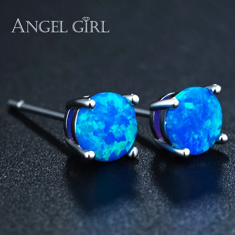 Angel Girl Vintage Four-Claw Rainbow Fire Opal 6MM Blue/White Stud Earrings For Women Christmas Gift Drop Shipping E0077-6
Angel Girl Vintage Four-Claw Rainbow Fire Opal 6MM Blue/White Stud Earrings For Women Christmas Gift Drop Shipping E0077-6