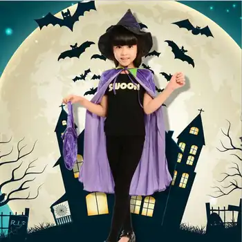 Children's Halloween Costumes Purple Vampire Bats Performance Clothing Cloak Princess Dress Cosplay Female Witches
Children's Halloween Costumes Purple Vampire Bats Performance Clothing Cloak Princess Dress Cosplay Female Witches