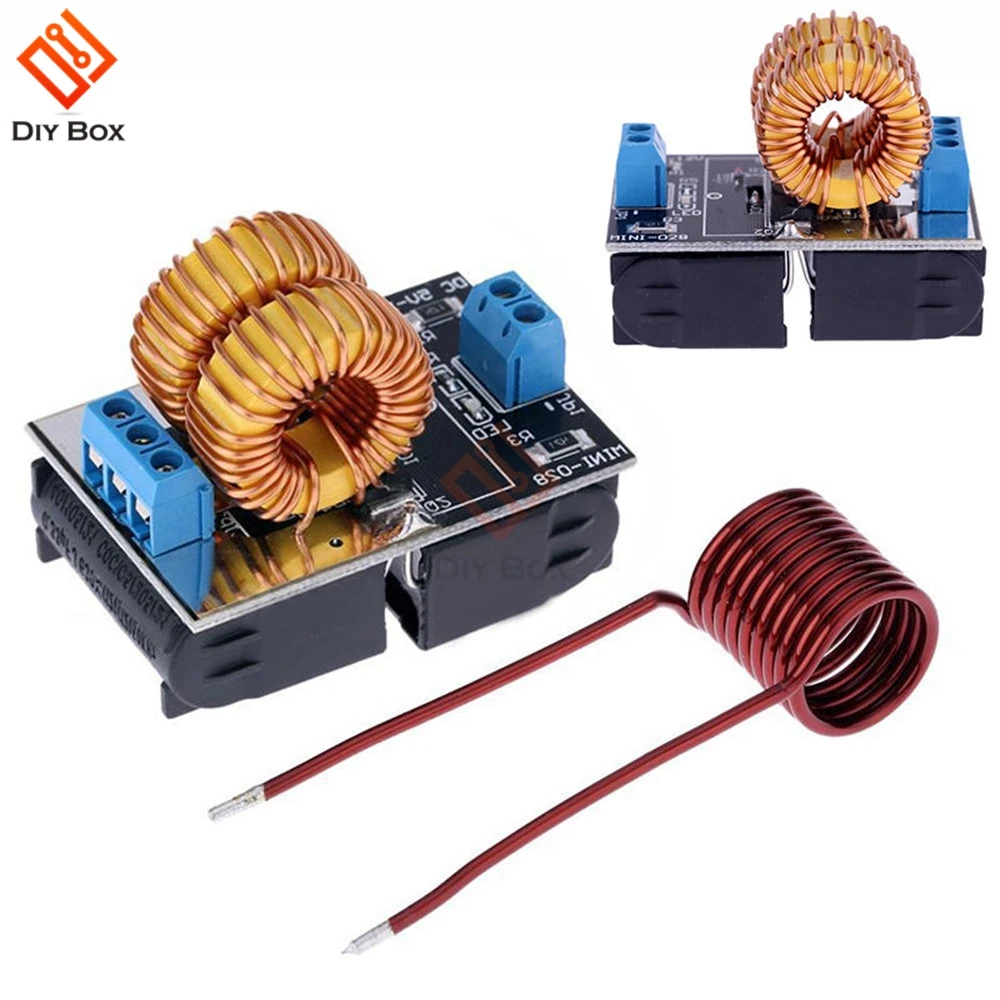 DC 5V 12V ZVS Low Voltage Induction Heating Power Supply Module Induction Heating Board Tesla Jacob's Ladder Heating Coil 120W
DC 5V 12V ZVS Low Voltage Induction Heating Power Supply Module Induction Heating Board Tesla Jacob's Ladder Heating Coil 120W