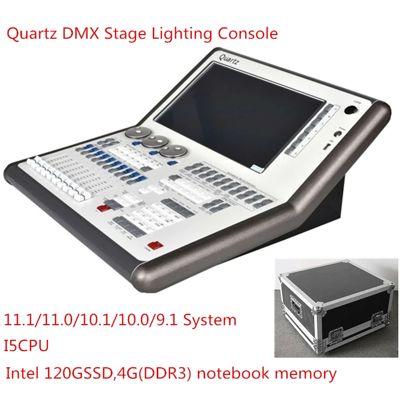 Quartz DMX LED Stage Light Console 11.1/11.0/10.1/10.0/9.1 System DJ Disco Nightclub Party Lighting Controller With Fligthcase
Quartz DMX LED Stage Light Console 11.1/11.0/10.1/10.0/9.1 System DJ Disco Nightclub Party Lighting Controller With Fligthcase