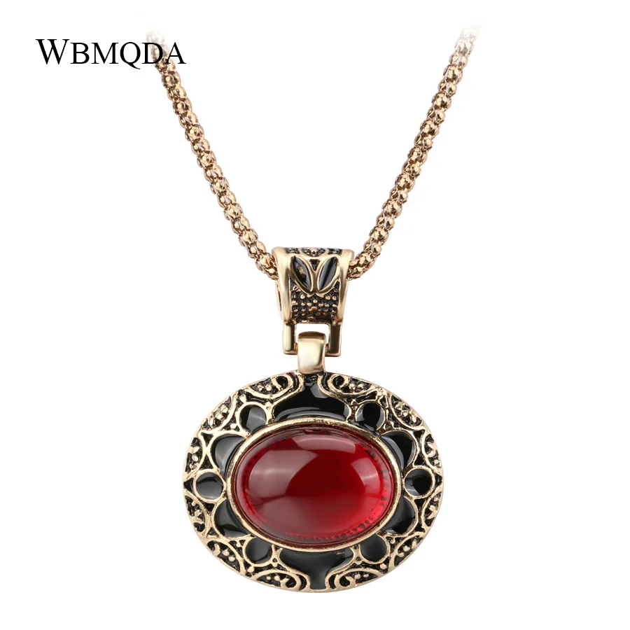 2018 New Arrivals Vintage Red Stone Necklaces Pendants For Women Bohemian Antique Gold Chain Necklace Gothic Indian Jewelry
2018 New Arrivals Vintage Red Stone Necklaces Pendants For Women Bohemian Antique Gold Chain Necklace Gothic Indian Jewelry