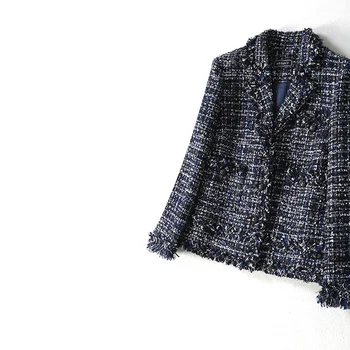 Fall Winter 2019 New Tweed Woolen Coat for Women Office Lady Notched Collar Single Breasted Tassel Blazers Y078
Fall Winter 2019 New Tweed Woolen Coat for Women Office Lady Notched Collar Single Breasted Tassel Blazers Y078