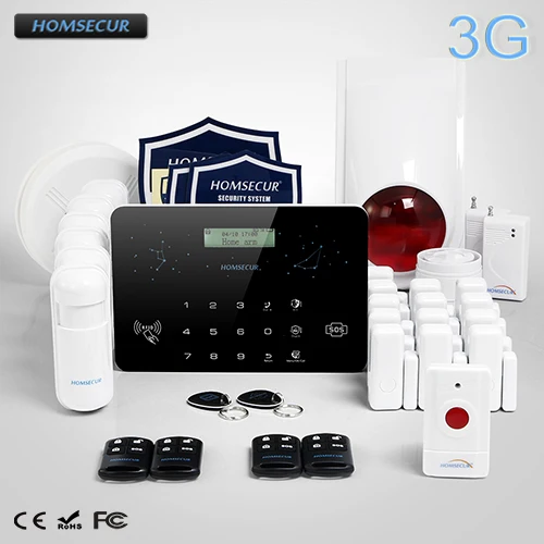 HOMSECUR Wireless&Wired LCD 3G/GSM/PSTN RFID Burglar Alarm System+Panic Button LC03-3G
HOMSECUR Wireless&Wired LCD 3G/GSM/PSTN RFID Burglar Alarm System+Panic Button LC03-3G