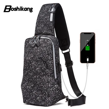 Boshikang IPad Cellphone Chest Bag Fashion Oxford Women&men Sling Bag Snowflake Design Crossbody Bag For Teenager USB Charging
Boshikang IPad Cellphone Chest Bag Fashion Oxford Women&men Sling Bag Snowflake Design Crossbody Bag For Teenager USB Charging