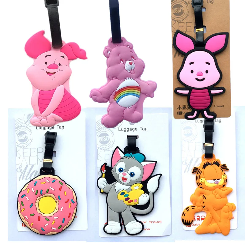 Silica Gel Cartoon Kawaii Animal Luggage Tags Pig Cat Bear Baggage Name Tags Suitcase Address Label Holder Travel Accessories
Silica Gel Cartoon Kawaii Animal Luggage Tags Pig Cat Bear Baggage Name Tags Suitcase Address Label Holder Travel Accessories