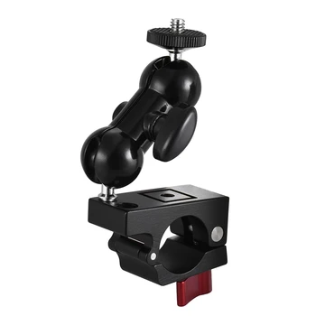 Andoer 25mm Rod Clamp w/ Articulating Friction Arm Monitor Mount with Thread Double Ballhead for Handheld Gimbal Stabilizer
Andoer 25mm Rod Clamp w/ Articulating Friction Arm Monitor Mount with Thread Double Ballhead for Handheld Gimbal Stabilizer