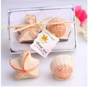 DHL 200pcs(100sets) Wedding favors beach style Seashell and Starfish Salt and Pepper Shakers party gifts
DHL 200pcs(100sets) Wedding favors beach style Seashell and Starfish Salt and Pepper Shakers party gifts