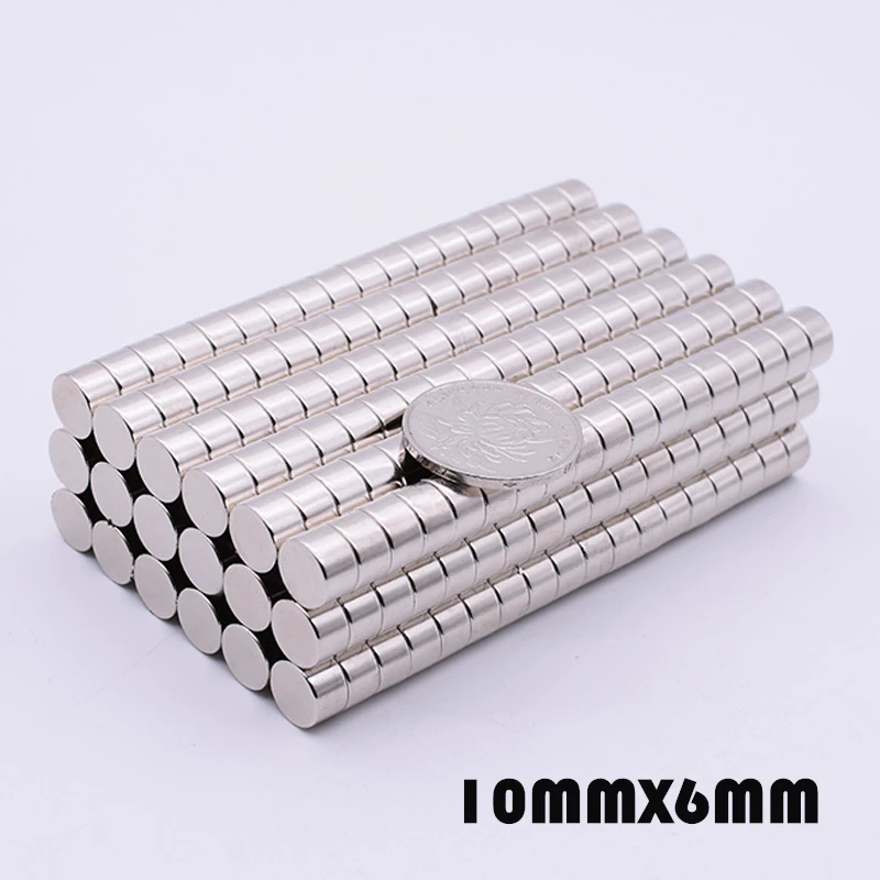 20/50Pcs 10x6mm N35 Neodymium Magnet Disc 10mm x 6mm Permanent NdFeB Small Round Super Powerful Magnetic Magnets For Craft
20/50Pcs 10x6mm N35 Neodymium Magnet Disc 10mm x 6mm Permanent NdFeB Small Round Super Powerful Magnetic Magnets For Craft