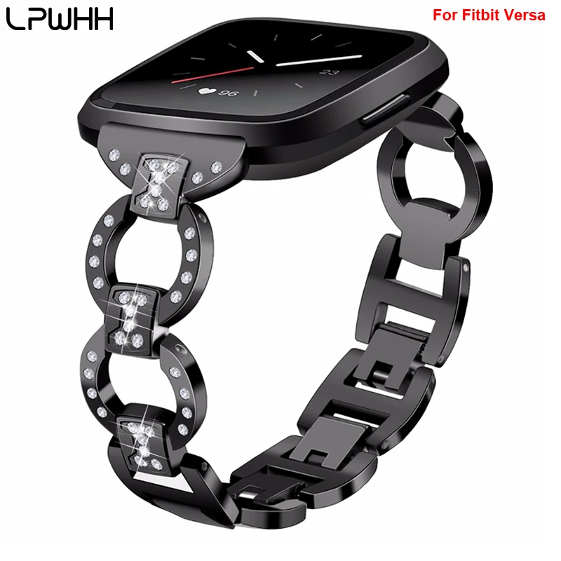LPWHH Rhinestone Metal Watch Band Accessories For Fitbit Versa Hollow Out 8-shaped Metal Buckle 21mm 20mm Stainless Steel Strap
LPWHH Rhinestone Metal Watch Band Accessories For Fitbit Versa Hollow Out 8-shaped Metal Buckle 21mm 20mm Stainless Steel Strap