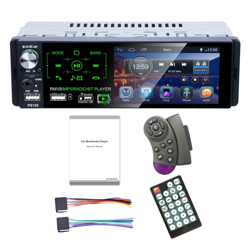 4.1 Inch Press Screen Car Mp5 Player Subwoofer Support Micophone And Camera Car Receiver Bluetooth Rmvb/Radio/Bt Player Am Fm
4.1 Inch Press Screen Car Mp5 Player Subwoofer Support Micophone And Camera Car Receiver Bluetooth Rmvb/Radio/Bt Player Am Fm