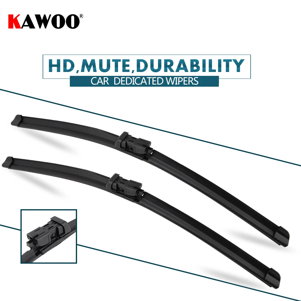 KAWOO 2pcs Car Wiper Blade 24"+19" For Skoda Yeti (2009-) Auto Soft Rubber Windcreen Wipers Blades Accessories Styling | Автомобили