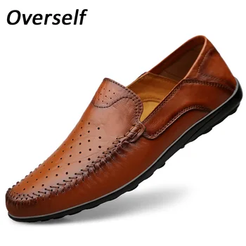 Summer Handmade Loafers Boat Shoes For Men Genuine Leather Fashion Brown Men's Casual Shoes Slip On Plus Size Zapatos Hombre
Summer Handmade Loafers Boat Shoes For Men Genuine Leather Fashion Brown Men's Casual Shoes Slip On Plus Size Zapatos Hombre