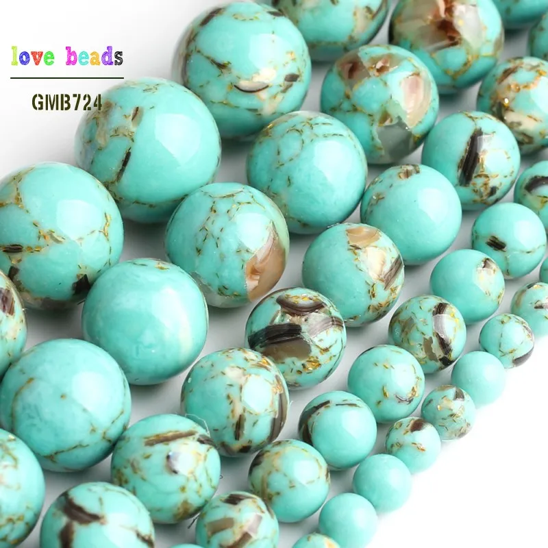 Green Shell Howlite Stone Round Loose Beads for Jewelry Making 15'' Strand DIY Bracelet 4/6/8/10/12mm
Green Shell Howlite Stone Round Loose Beads for Jewelry Making 15'' Strand DIY Bracelet 4/6/8/10/12mm