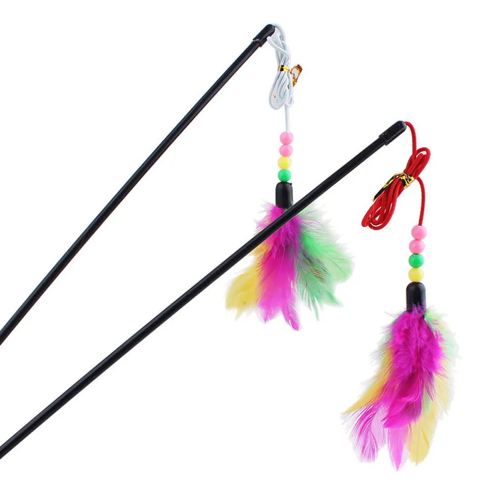 Funny cat great kitten playing interactive funny toy cat teasing wand pet colorful feather pet toy Gato gracioso
Funny cat great kitten playing interactive funny toy cat teasing wand pet colorful feather pet toy Gato gracioso