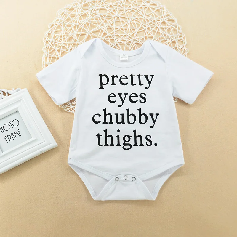 Infant Baby Clothes Pretty Eyes Print Romper White Jumpsuit Casual Bebe Kids Clothes
Infant Baby Clothes Pretty Eyes Print Romper White Jumpsuit Casual Bebe Kids Clothes