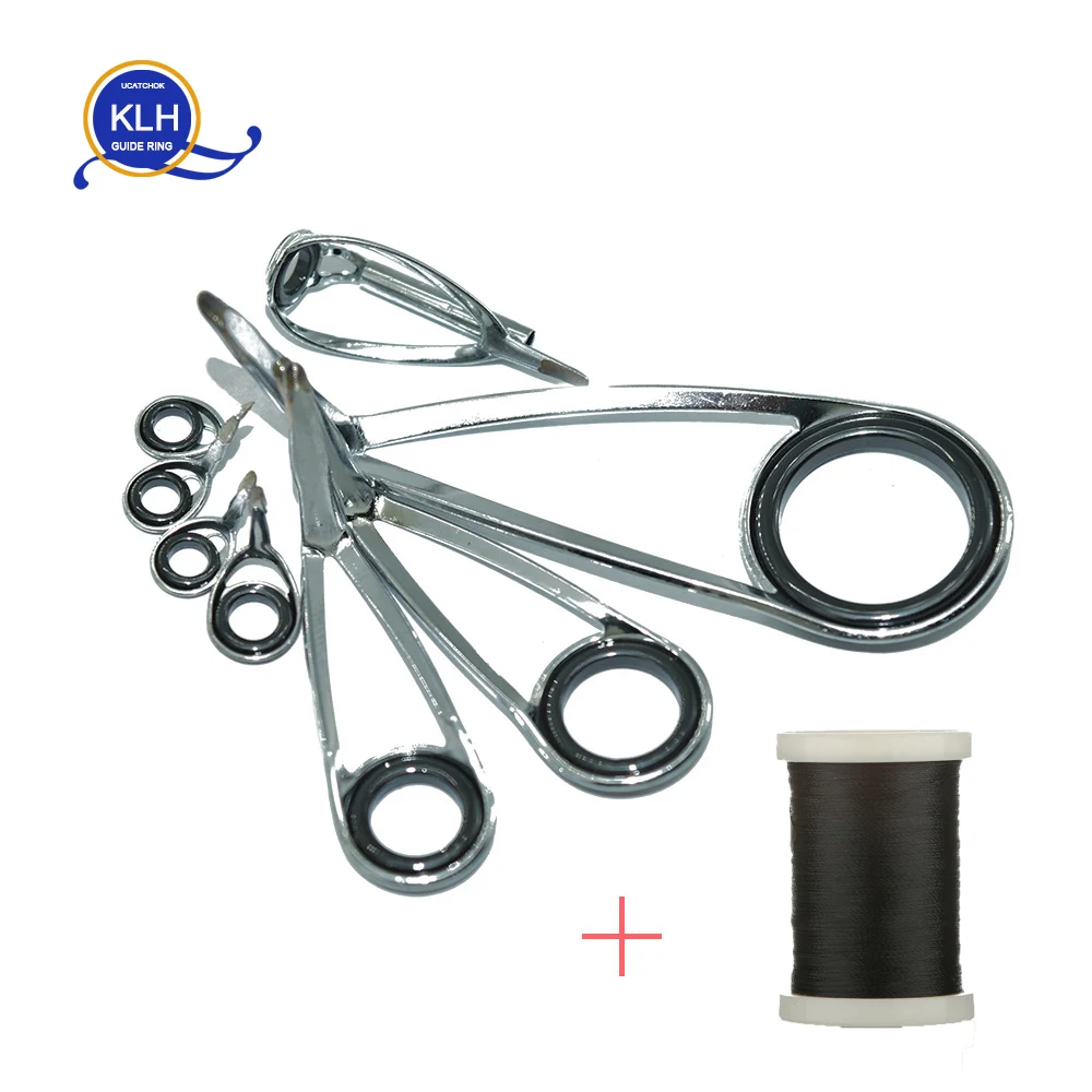 8pcs/Kit KLH bracket stainless steel SIC guide ring for UL-L-ML power Spinning fishing rod repair refit assembly DIY rod guides
8pcs/Kit KLH bracket stainless steel SIC guide ring for UL-L-ML power Spinning fishing rod repair refit assembly DIY rod guides