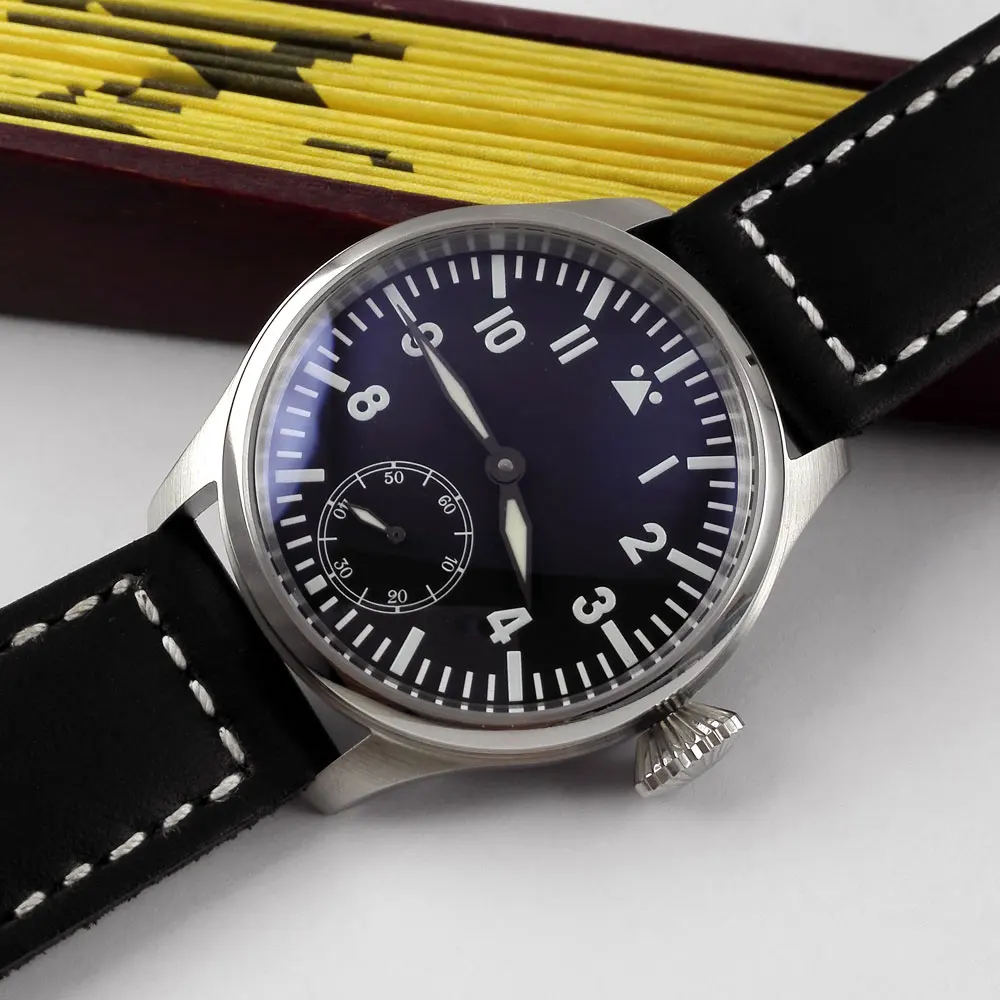 47mm parnis Black Dial Luminous Hands 17 jewels 6498 Movement Hand Wind Mechanical men's Watch
47mm parnis Black Dial Luminous Hands 17 jewels 6498 Movement Hand Wind Mechanical men's Watch