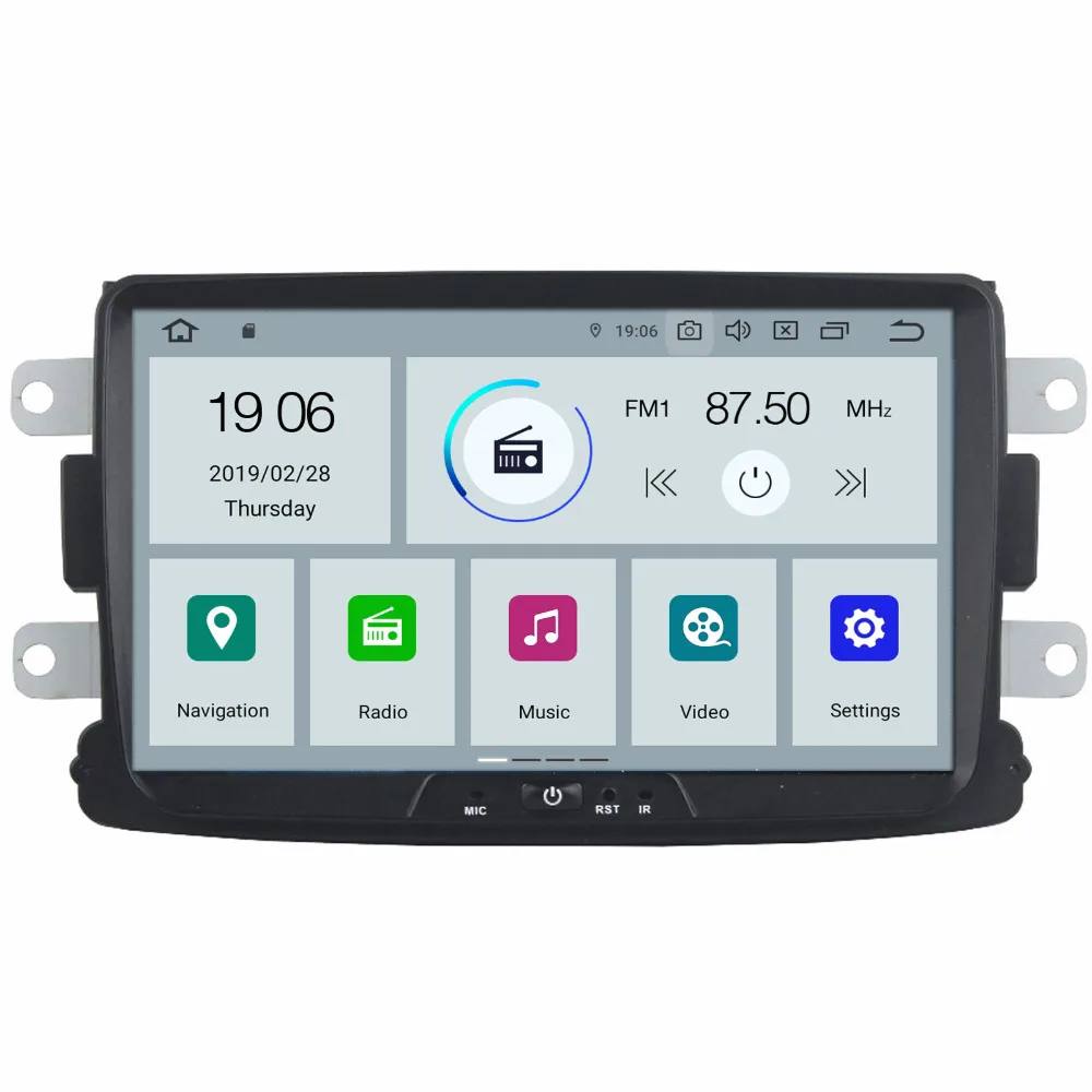 8" Android 9.0 System Quad Core Car GPS Receiver Radio For Renault Duster Sandero Logan Lada Dacia 2G+16G RAM BT Multimedia OBD
8" Android 9.0 System Quad Core Car GPS Receiver Radio For Renault Duster Sandero Logan Lada Dacia 2G+16G RAM BT Multimedia OBD