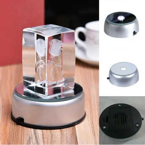 3D Crystal Glass Cup Rainbow Laser LED Battery Lighting Platform Base Display Stands
3D Crystal Glass Cup Rainbow Laser LED Battery Lighting Platform Base Display Stands