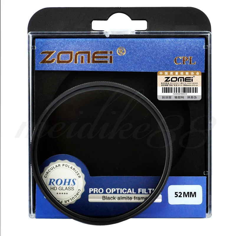 Brand Zomei 49/52/55/58/67/72/77/82mm Polarizer CPL Filter for Canon Nikon Sony Pentax DSLR Professional Camera Lens
Brand Zomei 49/52/55/58/67/72/77/82mm Polarizer CPL Filter for Canon Nikon Sony Pentax DSLR Professional Camera Lens