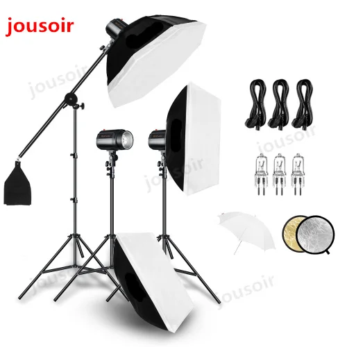 Godox 600Ws строб студия Flash светильник комплект 3 шт. 200Ws фотографического
