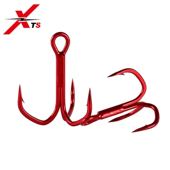 XTS High Carbon Steel Fishing Hooks With Treble Sharp Strong Barb 4# 6# Stiff Anti-corrosion 5 Pieces/Pack Red Fishing Hooks8574
XTS High Carbon Steel Fishing Hooks With Treble Sharp Strong Barb 4# 6# Stiff Anti-corrosion 5 Pieces/Pack Red Fishing Hooks8574