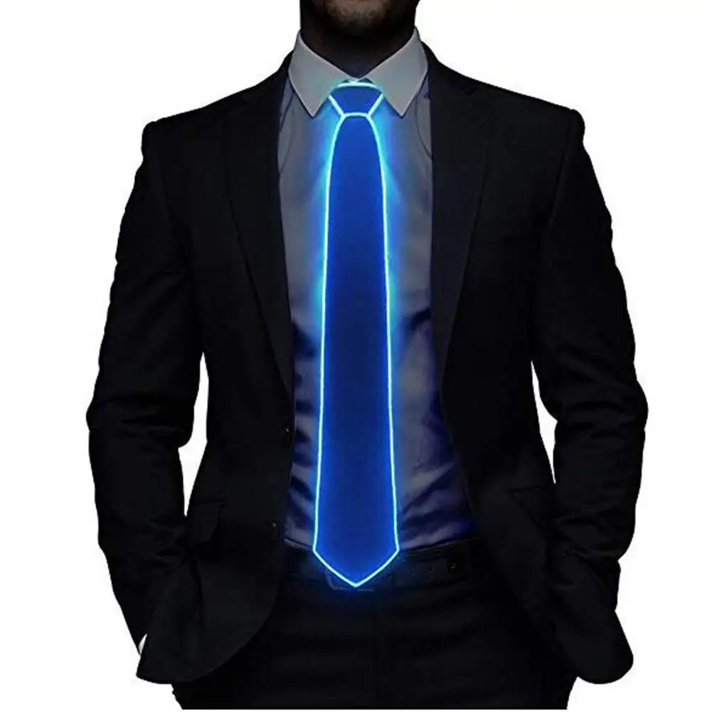 Men Glowing Tie EL Wire Neon LED Luminous Party Haloween Christmas Luminous Light Up Decoration DJ Bar Club Stage Prop Clothing
Men Glowing Tie EL Wire Neon LED Luminous Party Haloween Christmas Luminous Light Up Decoration DJ Bar Club Stage Prop Clothing