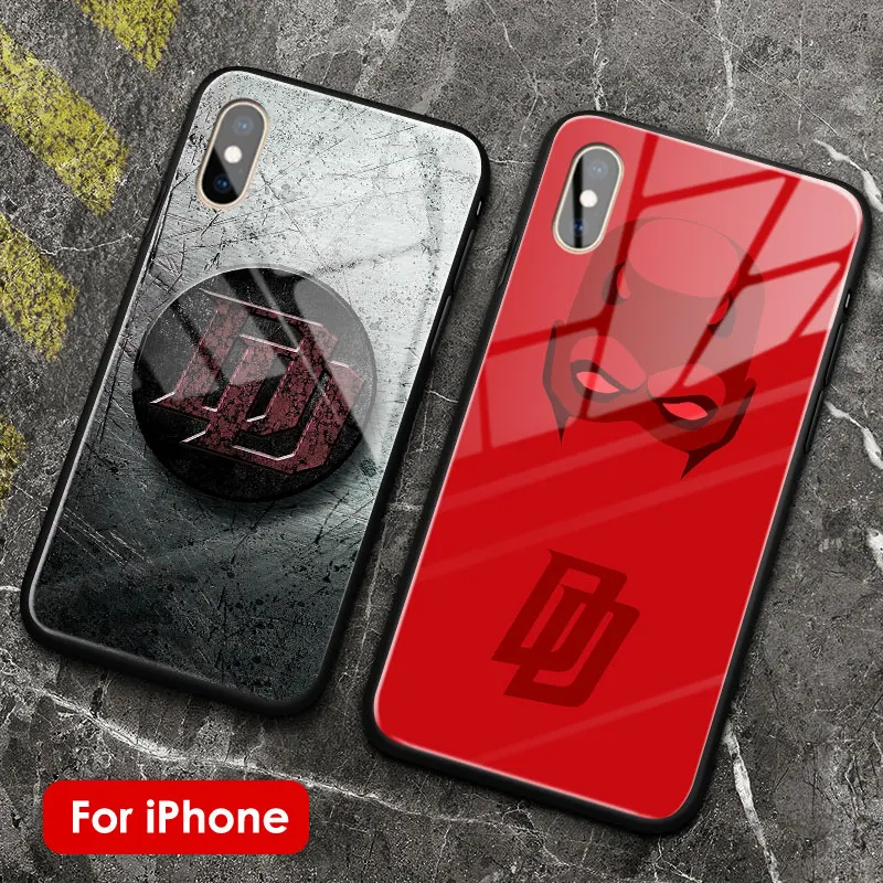Daredevil smooth coque tempered glass soft silicone phone case shell cover for Apple iPhone 5 5s Se 6 6s 7 8 Plus X XR XS MAX
Daredevil smooth coque tempered glass soft silicone phone case shell cover for Apple iPhone 5 5s Se 6 6s 7 8 Plus X XR XS MAX
