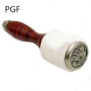PGF carved leather handle cylinder nylon short hammer leather engraving tool
PGF carved leather handle cylinder nylon short hammer leather engraving tool
