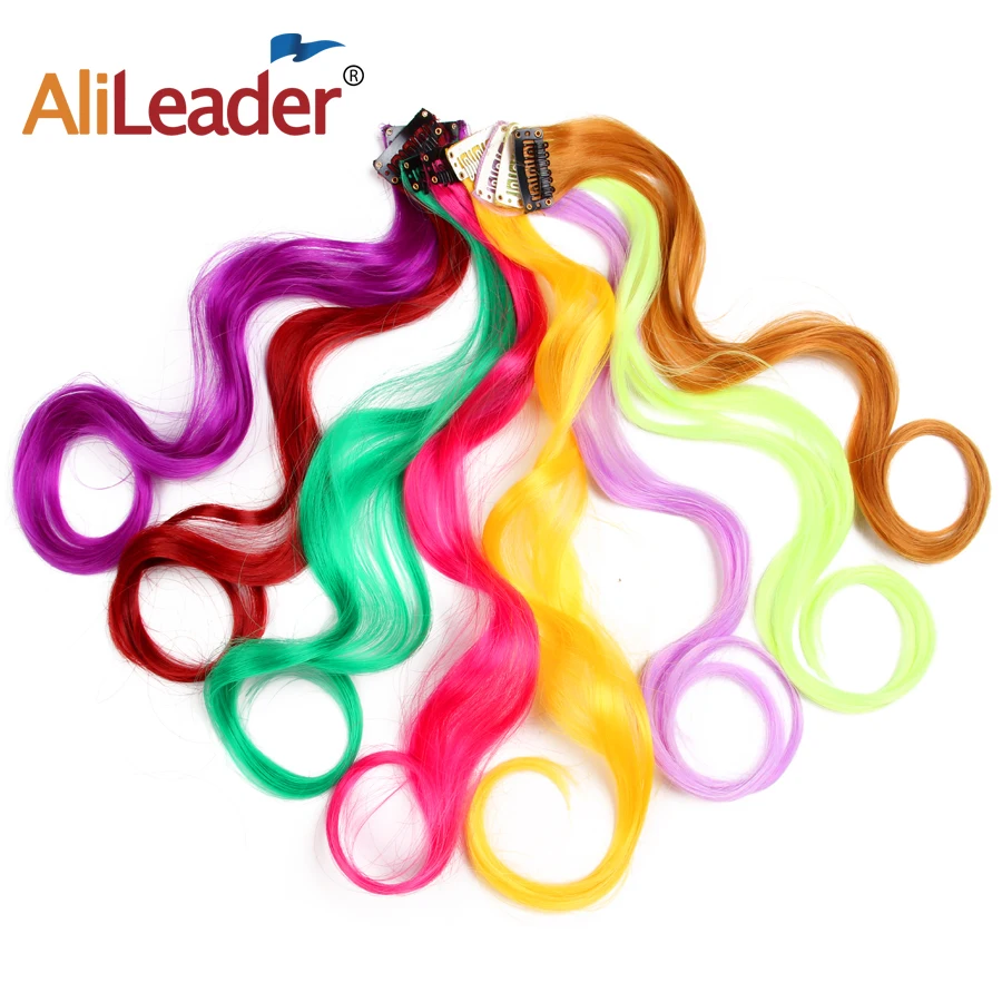 Alileader 18Inch Curly Clip One In Hair Extensions Natural Long Straight Synthetic Hairpieces For Women Girl Pink Blue Colorful
Alileader 18Inch Curly Clip One In Hair Extensions Natural Long Straight Synthetic Hairpieces For Women Girl Pink Blue Colorful